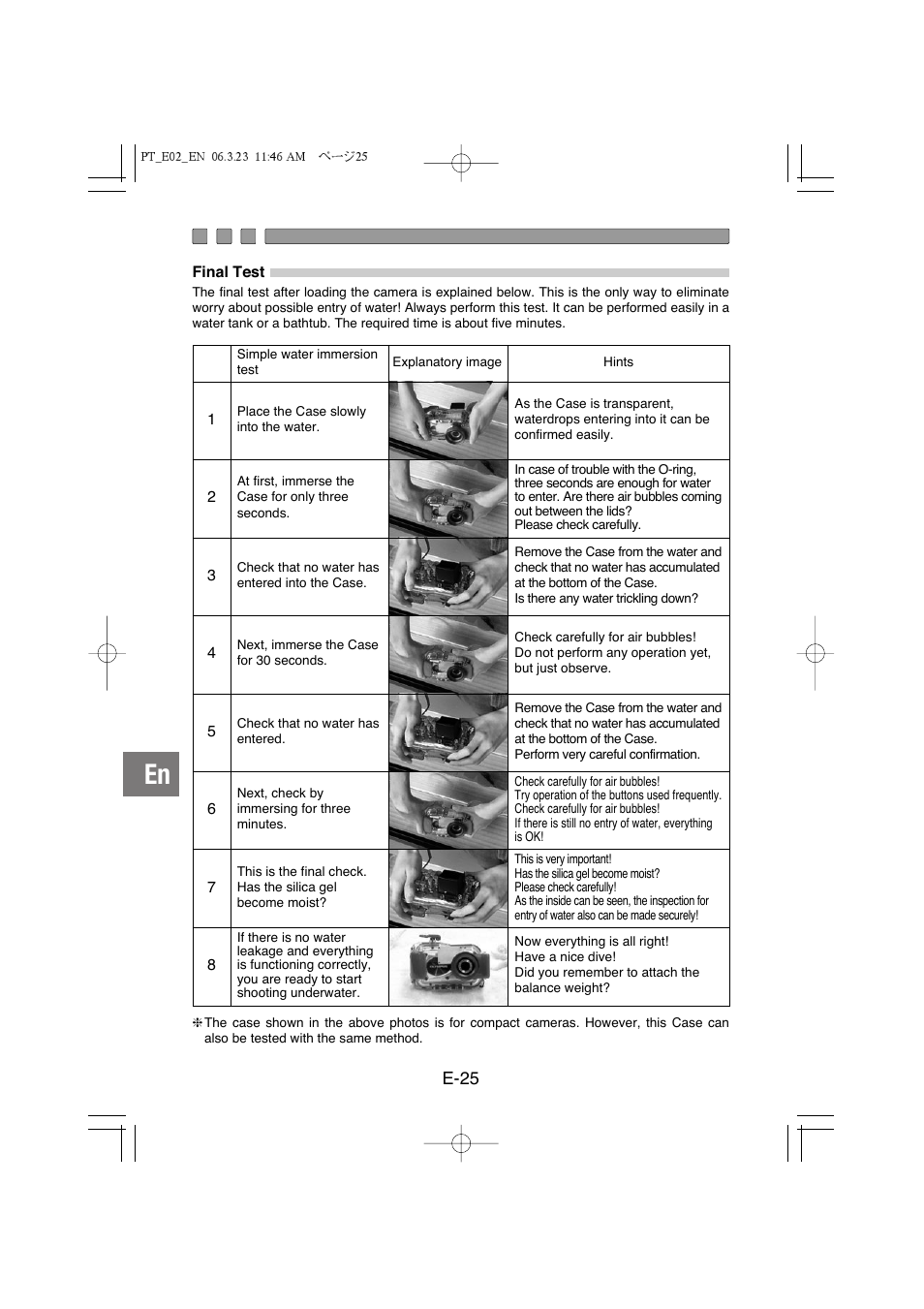 E-25 | Olympus PT-E02 User Manual | Page 66 / 284