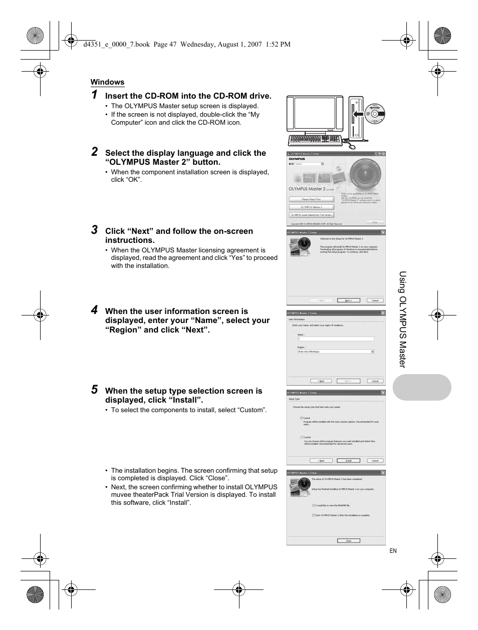 Olympus 1200 User Manual | Page 47 / 84