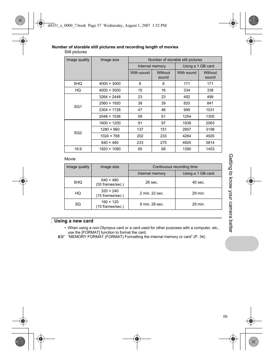 Getting to know your camera better | Olympus 1200 User Manual | Page 57 / 84
