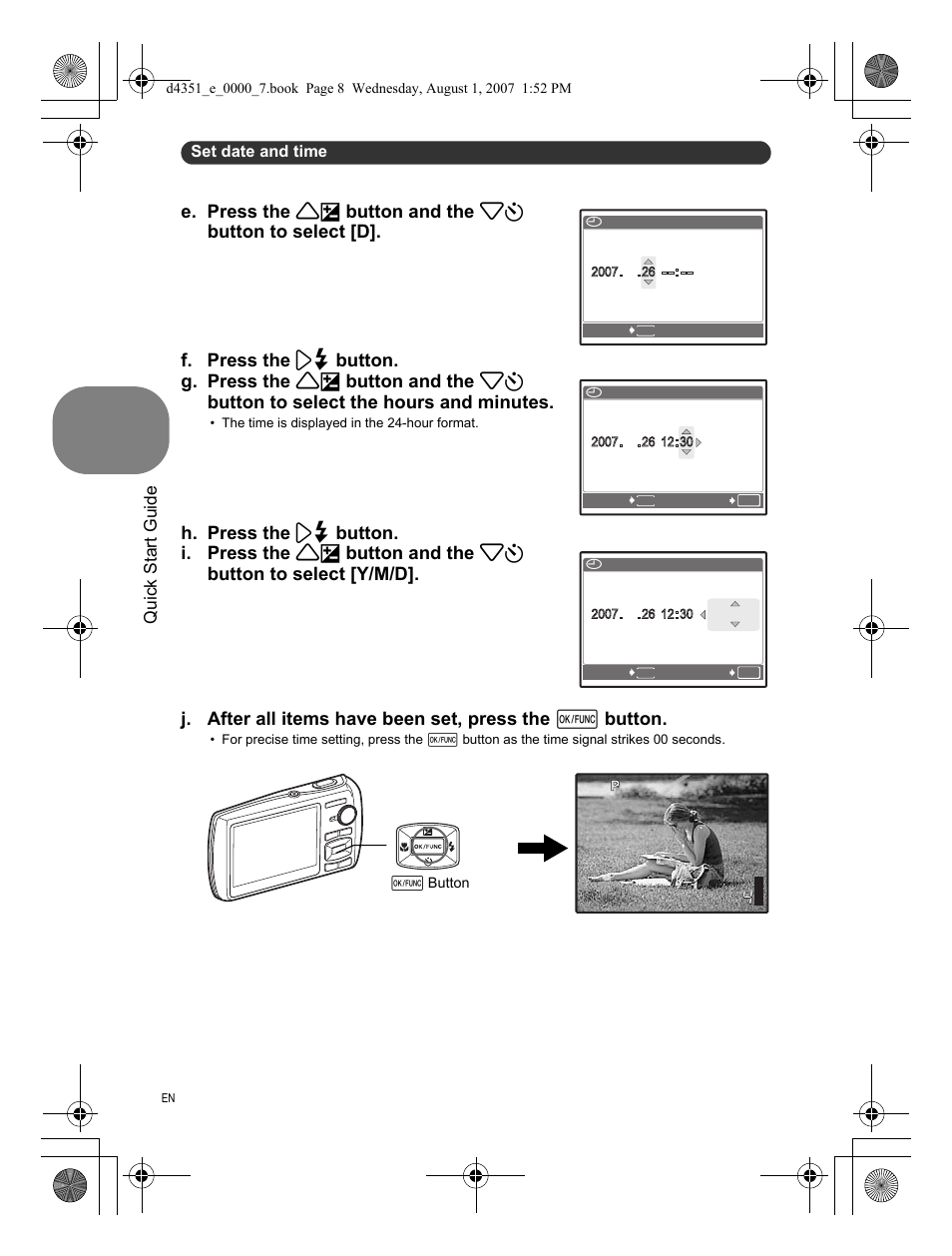 Quick start guide | Olympus 1200 User Manual | Page 8 / 84