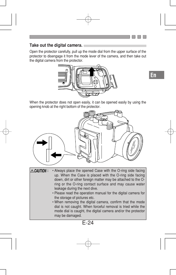 E-24 | Olympus Waterproof Case PT-15 User Manual | Page 25 / 39
