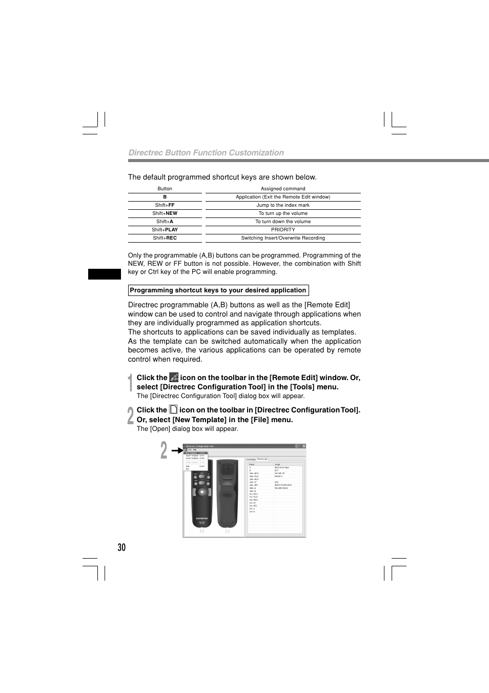 Olympus Dictation Kit DR-1000 User Manual | Page 30 / 36