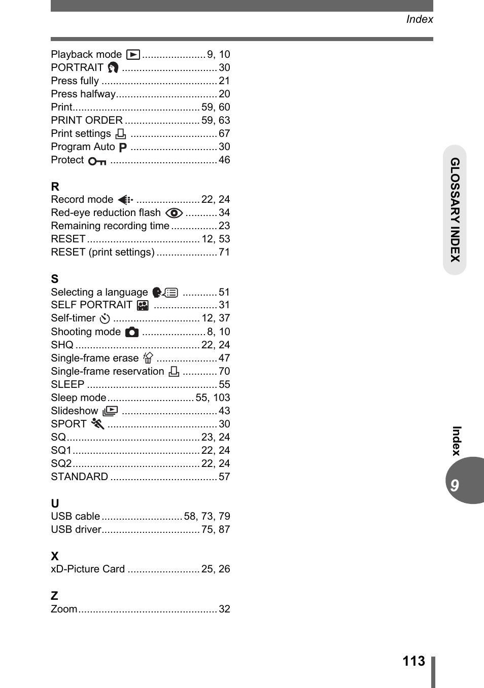 Olympus C-170 User Manual | Page 113 / 114