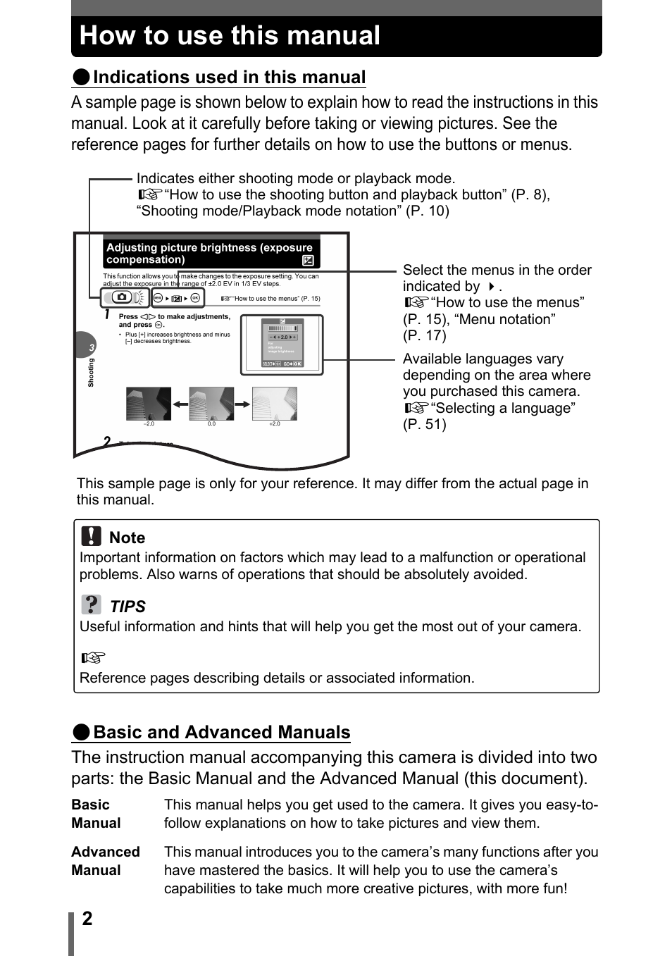 How to use this manual | Olympus C-170 User Manual | Page 2 / 114
