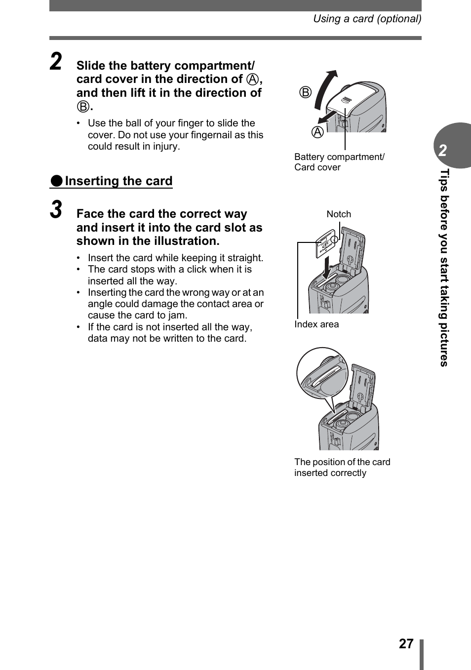 Olympus C-170 User Manual | Page 27 / 114