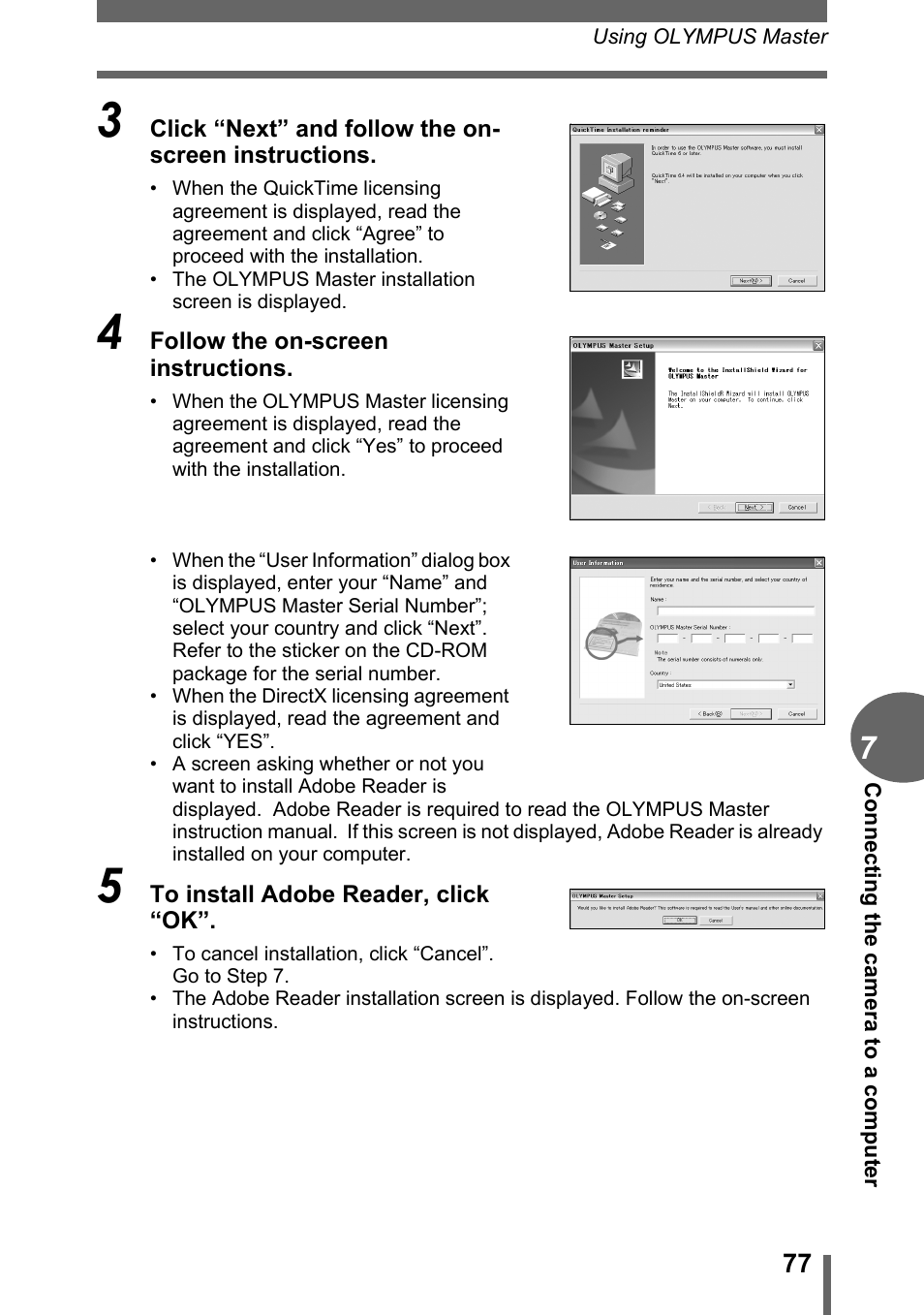 Olympus C-170 User Manual | Page 77 / 114