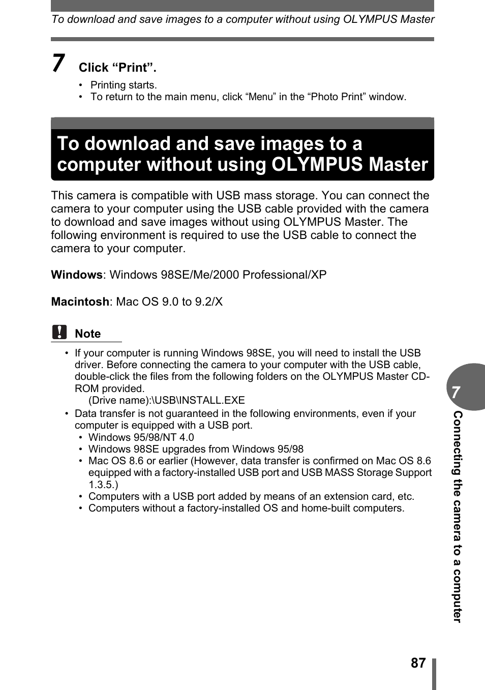 Olympus master | Olympus C-170 User Manual | Page 87 / 114