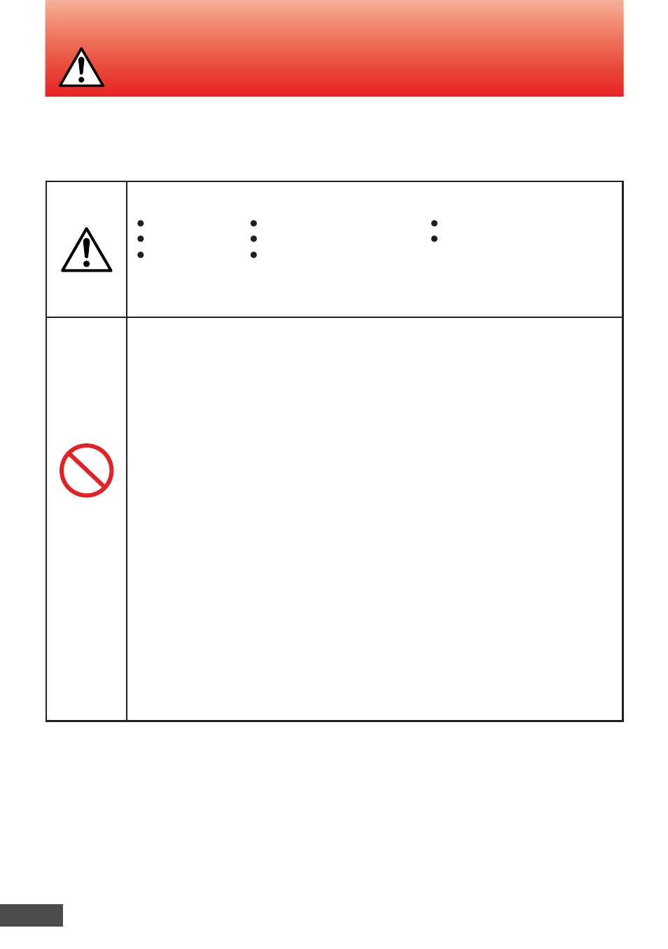 Warning | Olympus EYETREK FMD-150W-US User Manual | Page 4 / 31