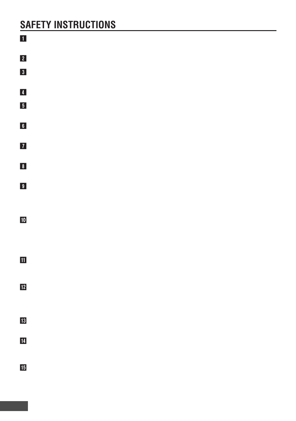 Safety instructions | Olympus EYETREK FMD-150W-US User Manual | Page 8 / 31