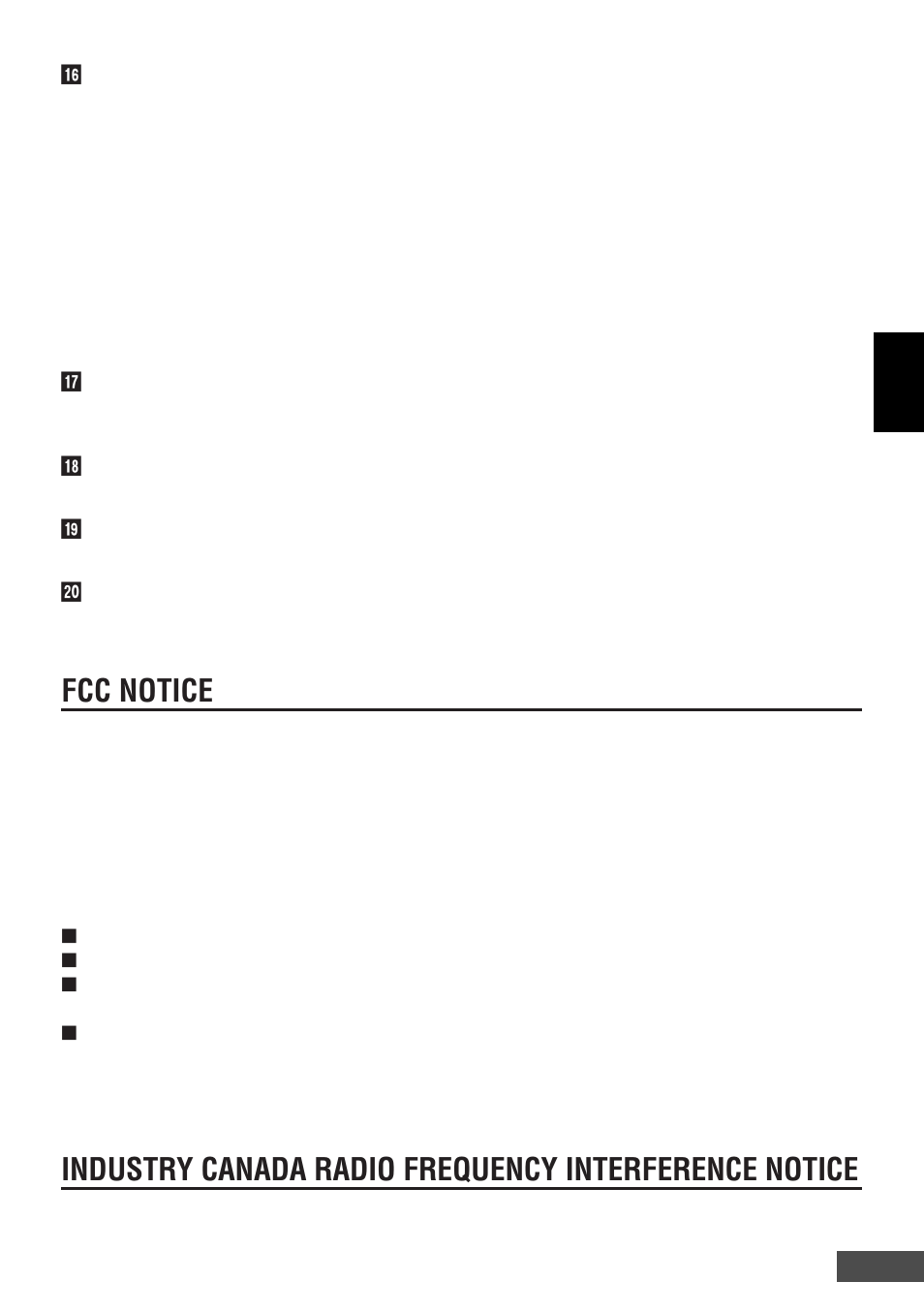 Fcc notice | Olympus EYETREK FMD-150W-US User Manual | Page 9 / 31