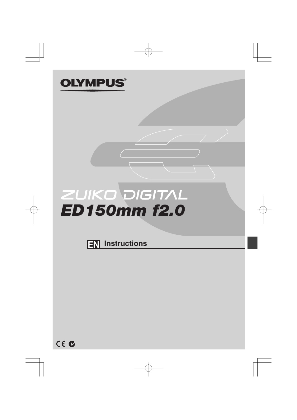 Olympus Zuiko Digital ED150mm f2.0 User Manual | 8 pages