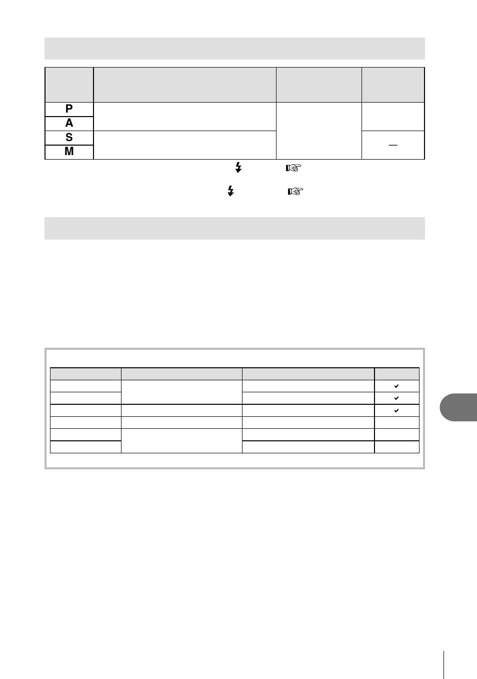 Flash synchronization and shutter speed, External fl ash shooting, Information | Olympus E-P3 User Manual | Page 105 / 127