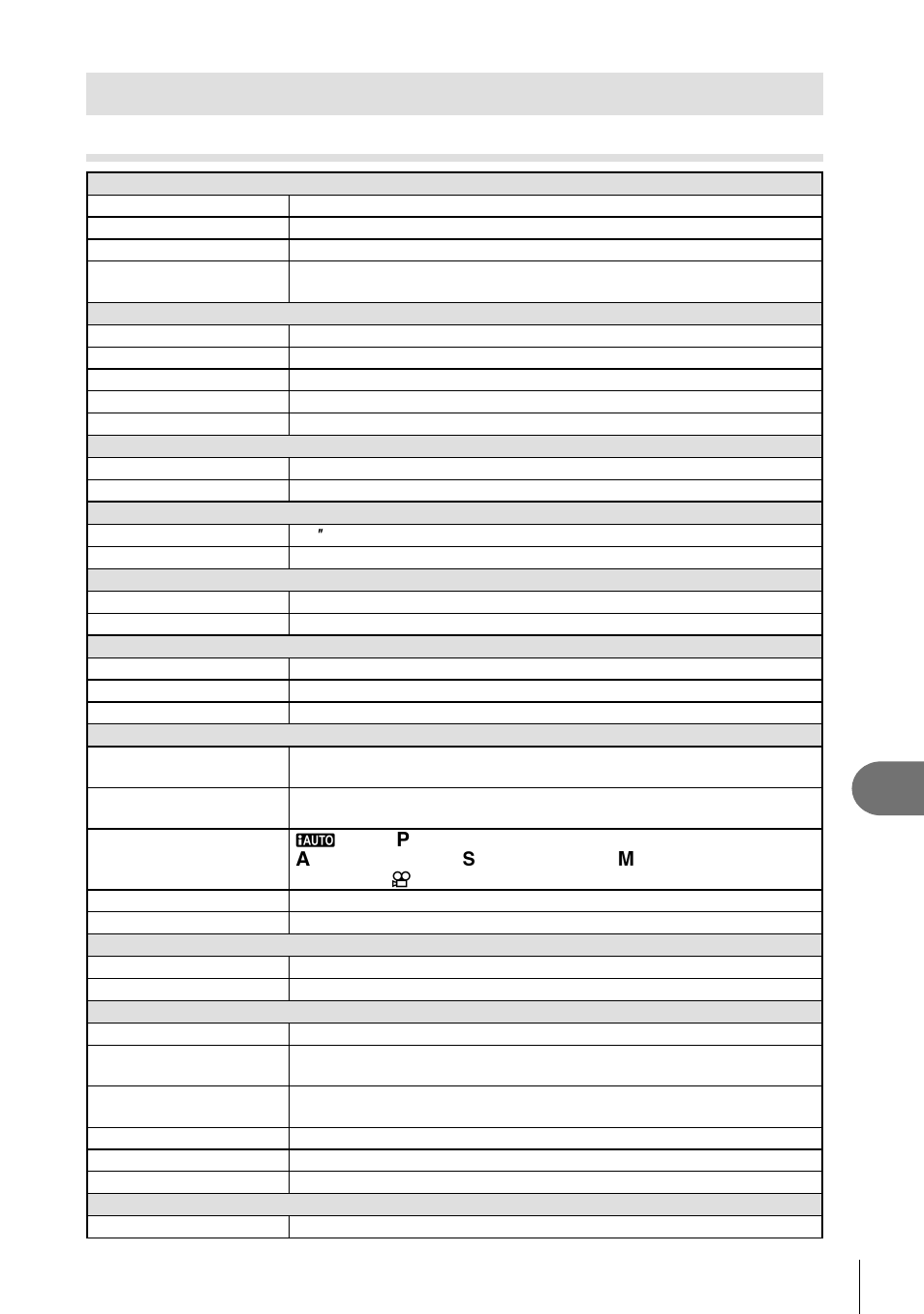 Specifi cations, Information, Camera | 111 en | Olympus E-P3 User Manual | Page 111 / 127