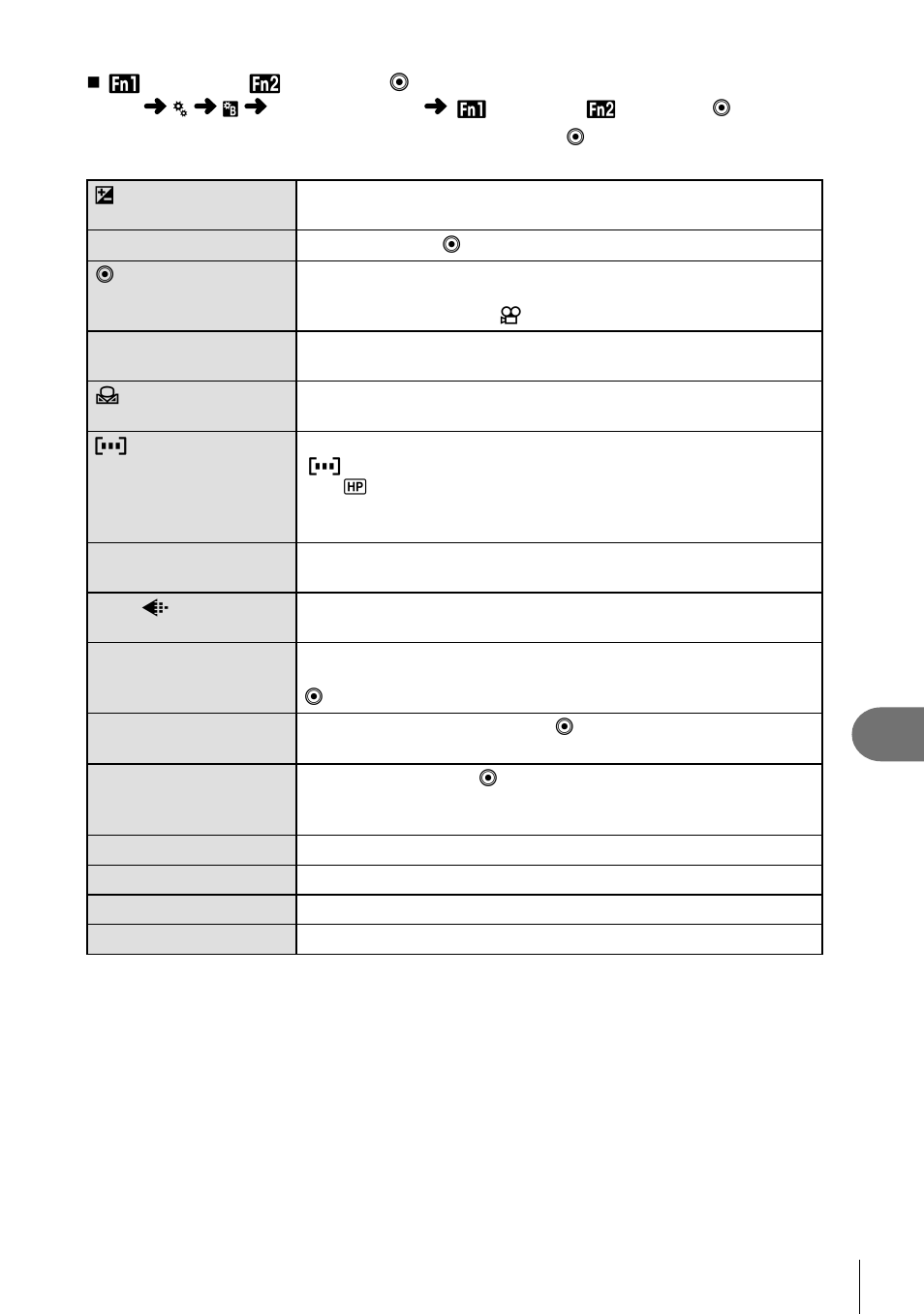 Customizing camera settings | Olympus E-P3 User Manual | Page 89 / 127