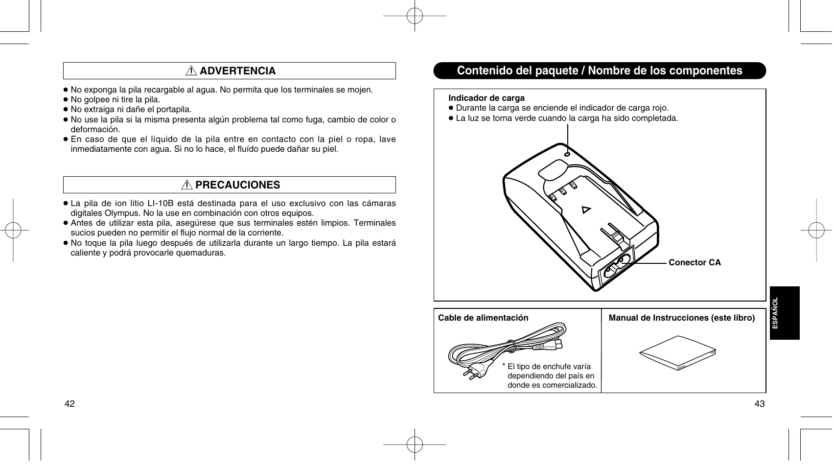 Olympus LI 10C User Manual | Page 25 / 35
