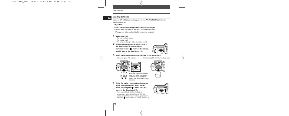 Olympus CAMEDIA C-160 User Manual | Page 10 / 148