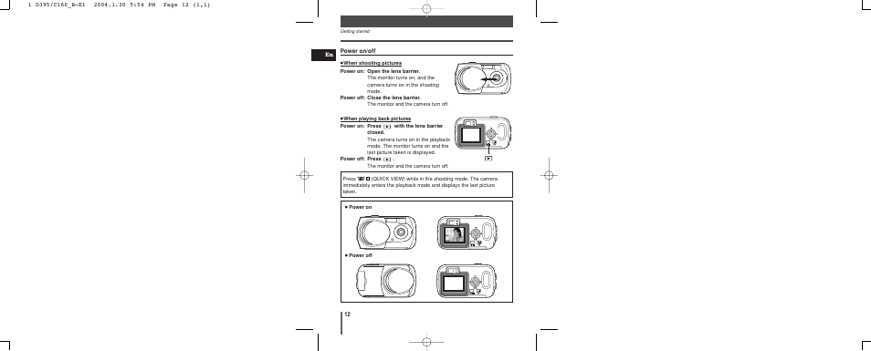 Olympus CAMEDIA C-160 User Manual | Page 12 / 148