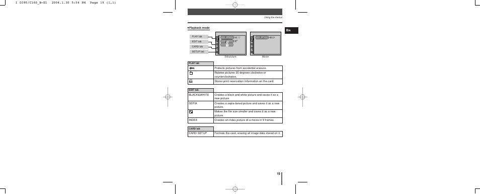 Olympus CAMEDIA C-160 User Manual | Page 19 / 148