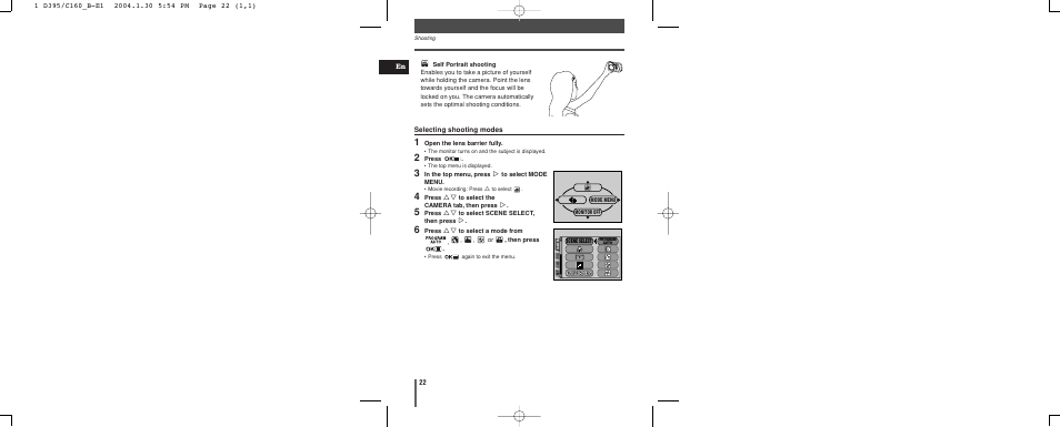 Olympus CAMEDIA C-160 User Manual | Page 22 / 148