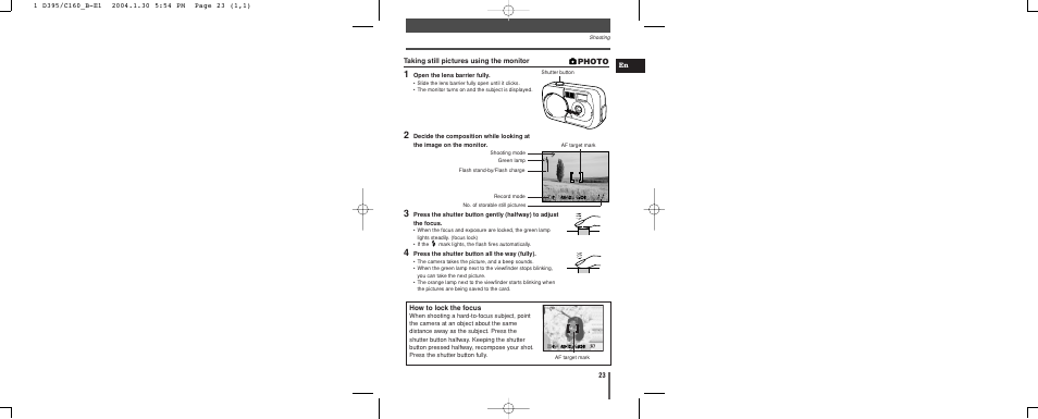 Photo | Olympus CAMEDIA C-160 User Manual | Page 23 / 148