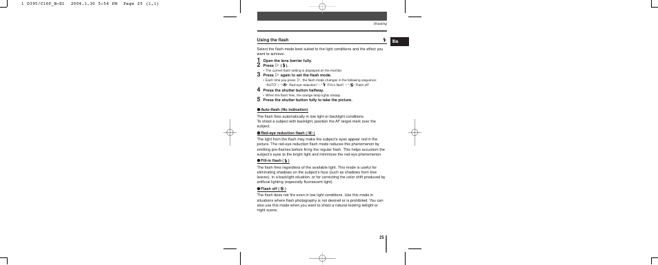 Olympus CAMEDIA C-160 User Manual | Page 25 / 148