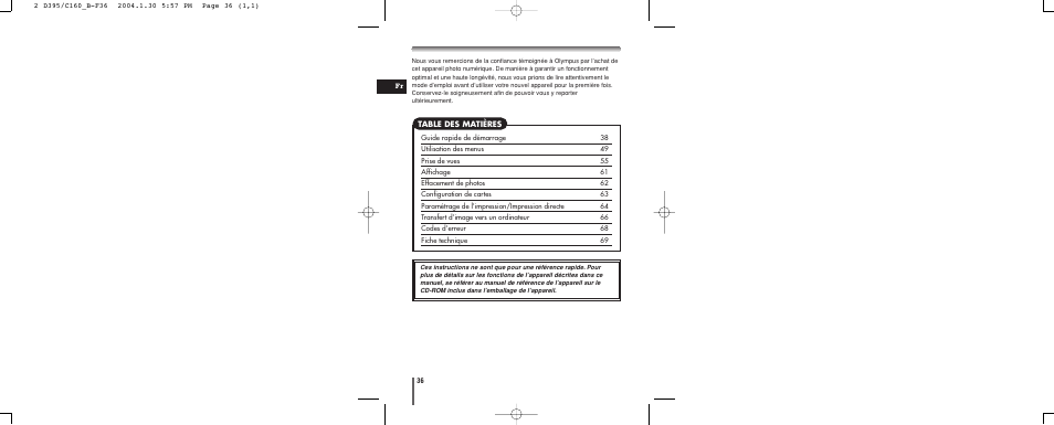 Olympus CAMEDIA C-160 User Manual | Page 36 / 148