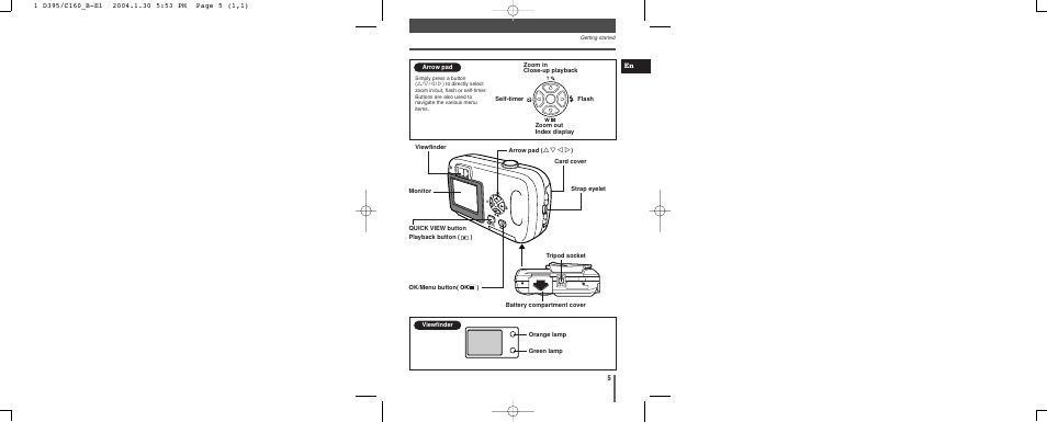 Olympus CAMEDIA C-160 User Manual | Page 5 / 148