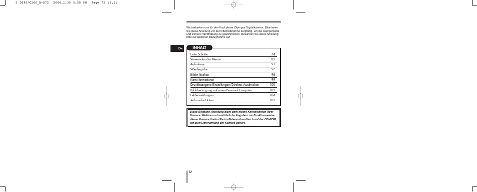 Olympus CAMEDIA C-160 User Manual | Page 72 / 148