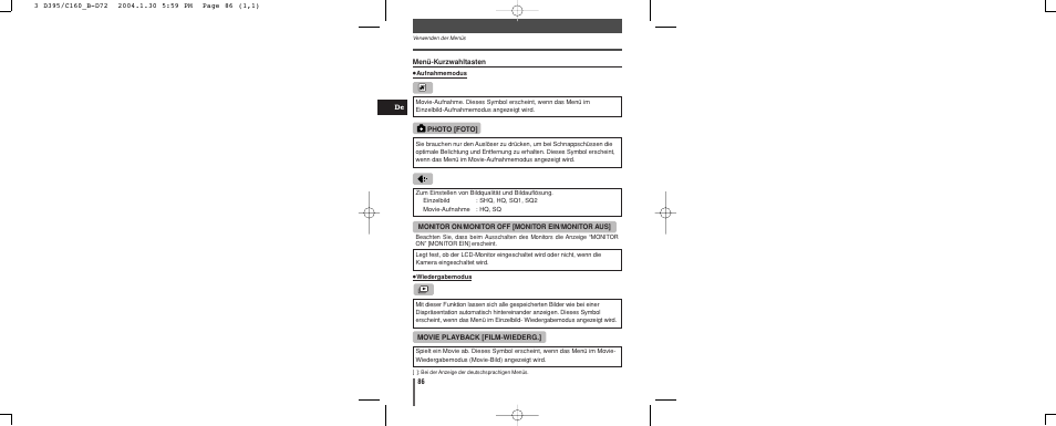 Olympus CAMEDIA C-160 User Manual | Page 86 / 148