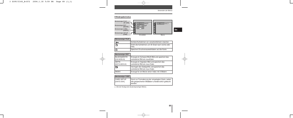 Olympus CAMEDIA C-160 User Manual | Page 89 / 148