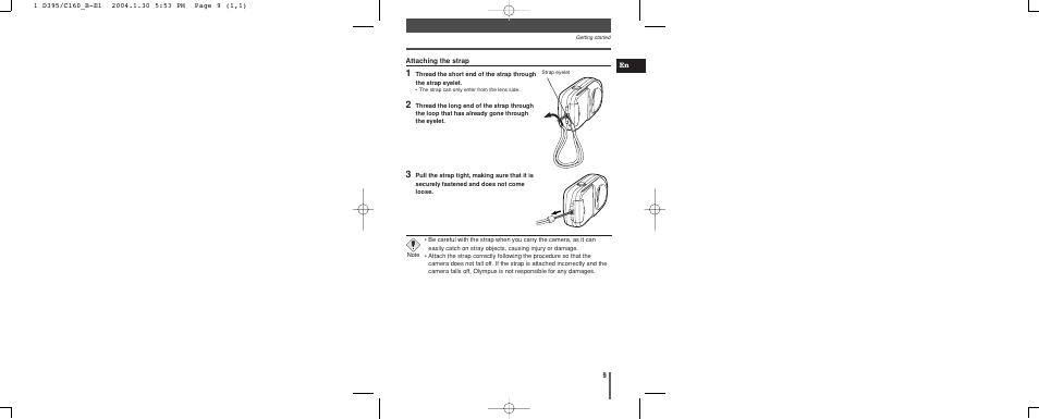 Olympus CAMEDIA C-160 User Manual | Page 9 / 148