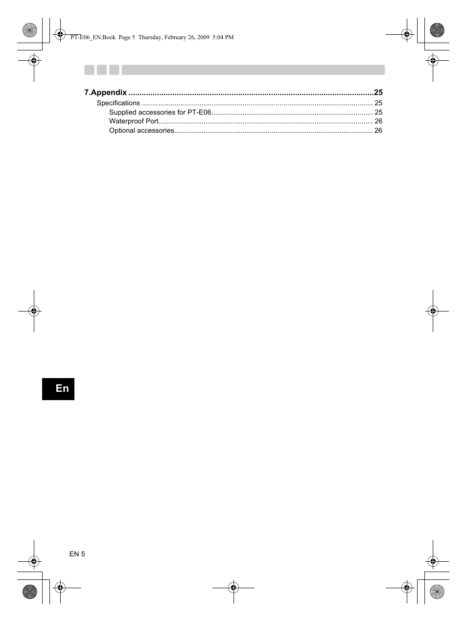 Olympus PT E06 User Manual | Page 6 / 30