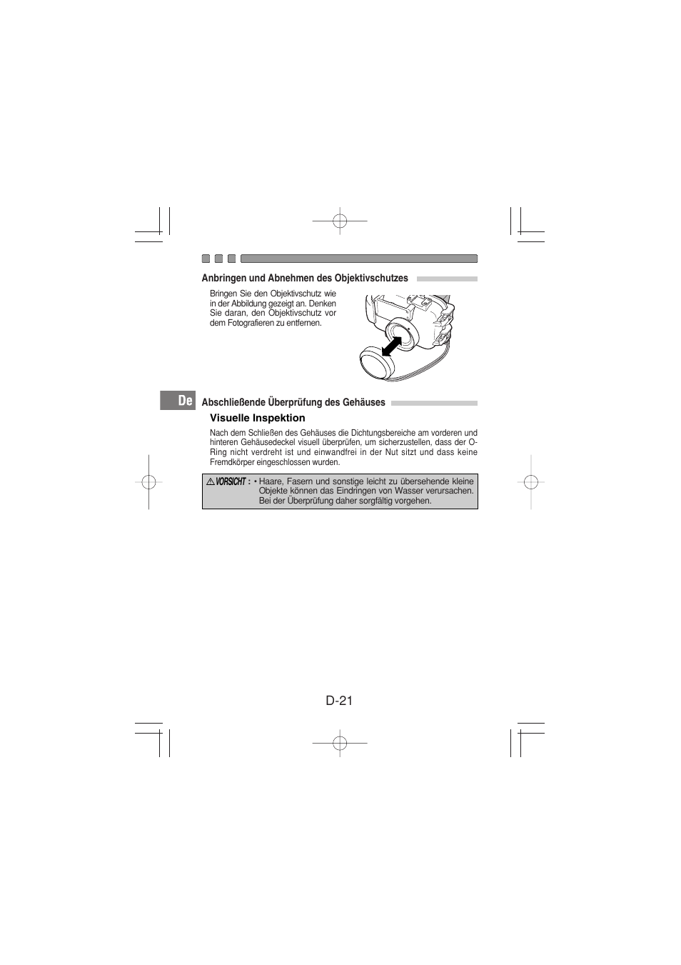 D-21 | Olympus PT-026 User Manual | Page 102 / 164