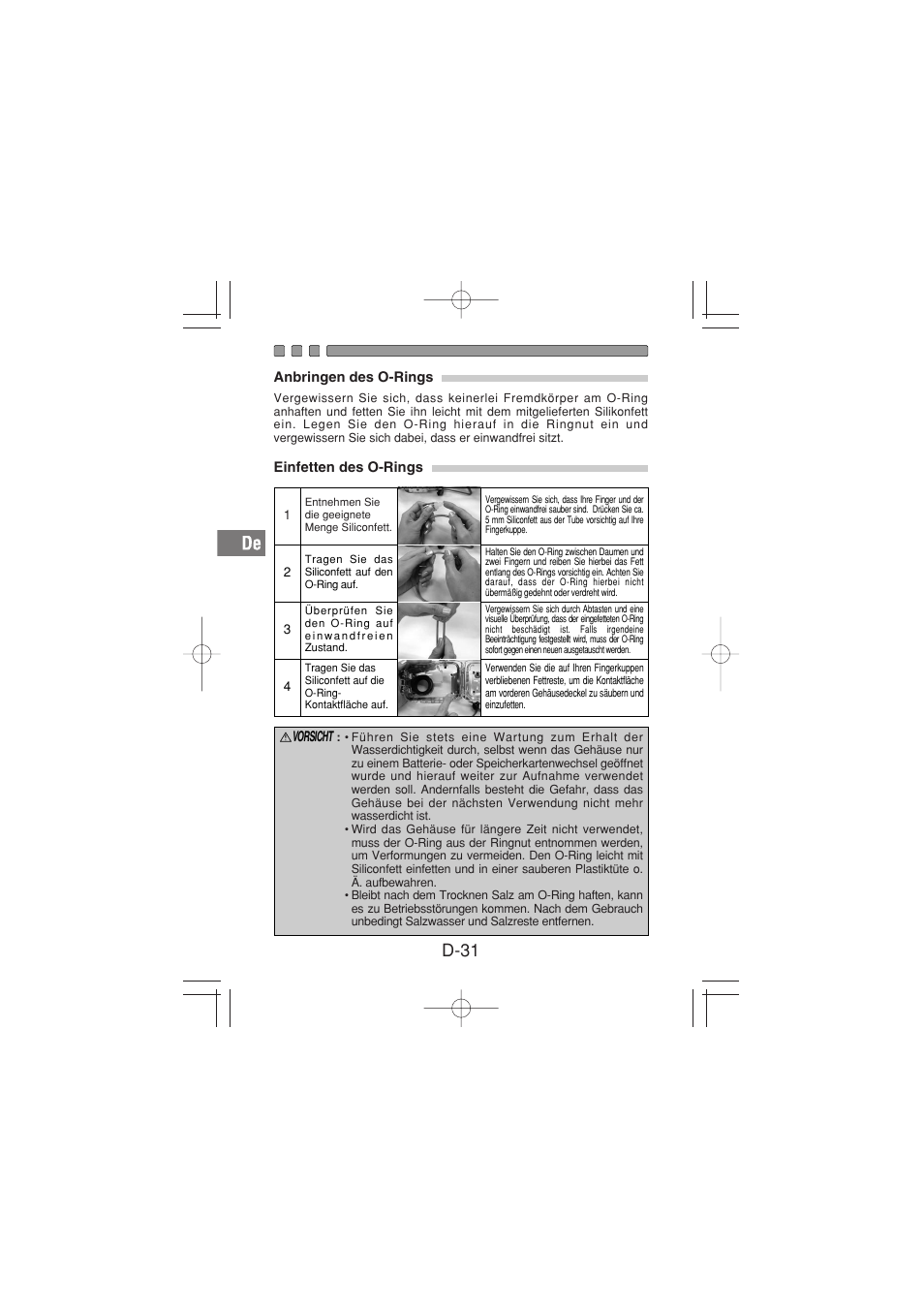 D-31 | Olympus PT-026 User Manual | Page 112 / 164