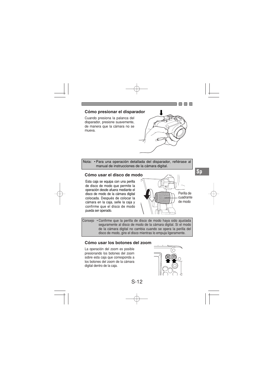S-12 | Olympus PT-026 User Manual | Page 133 / 164