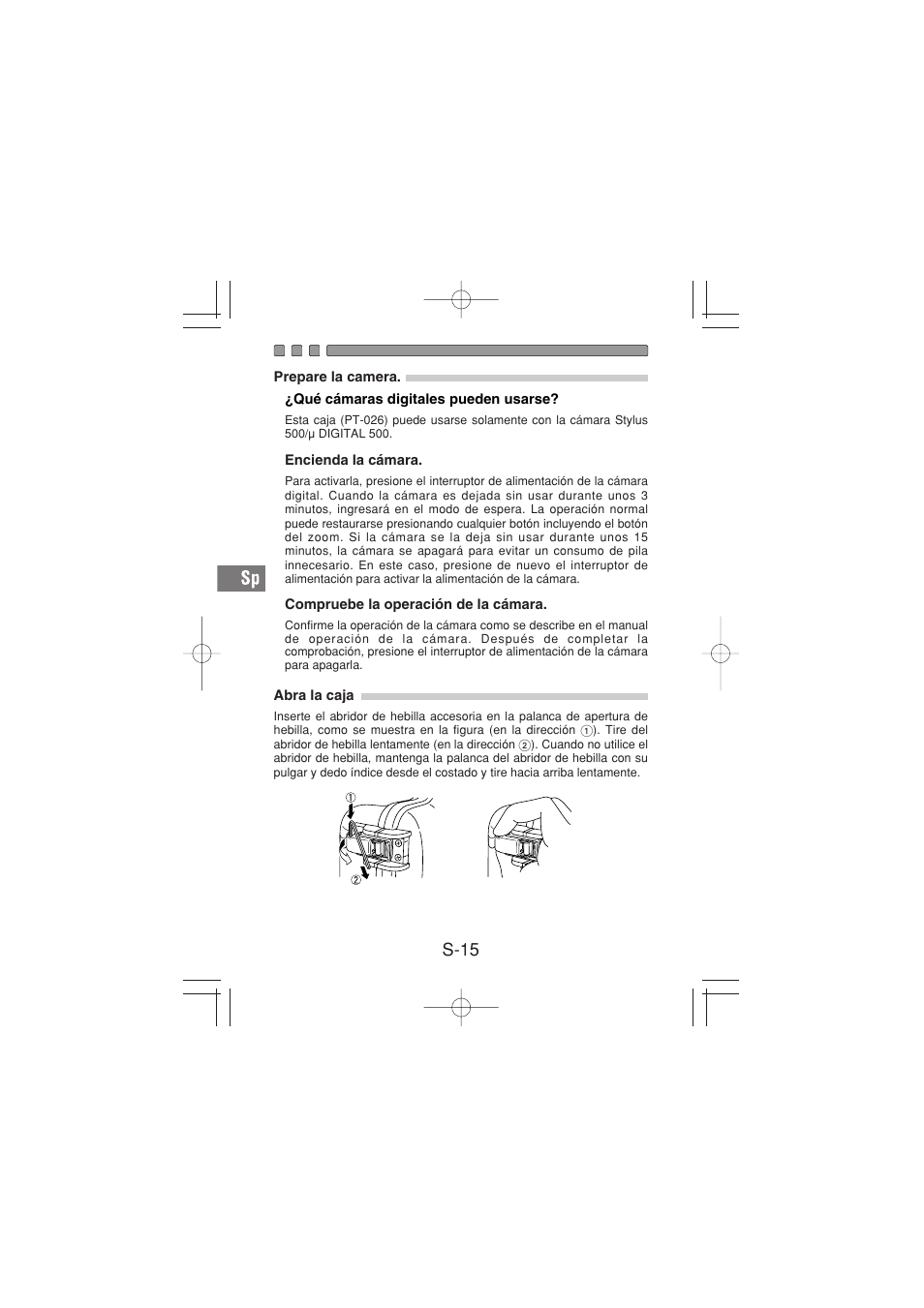 S-15 | Olympus PT-026 User Manual | Page 136 / 164