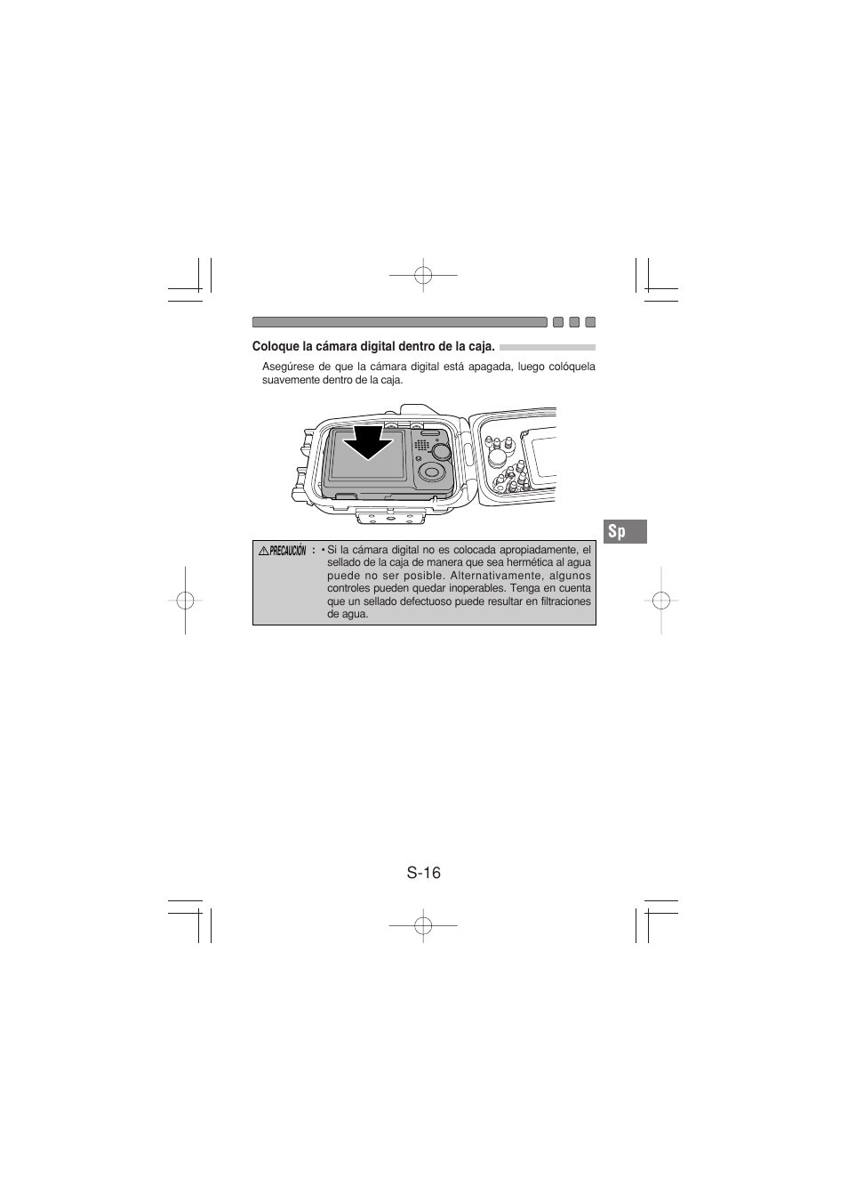 S-16 | Olympus PT-026 User Manual | Page 137 / 164