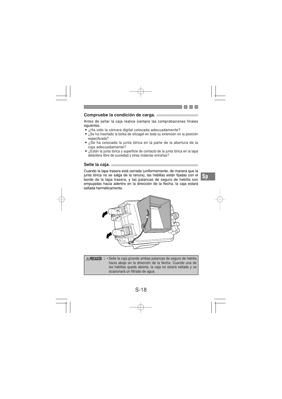 S-18 | Olympus PT-026 User Manual | Page 139 / 164