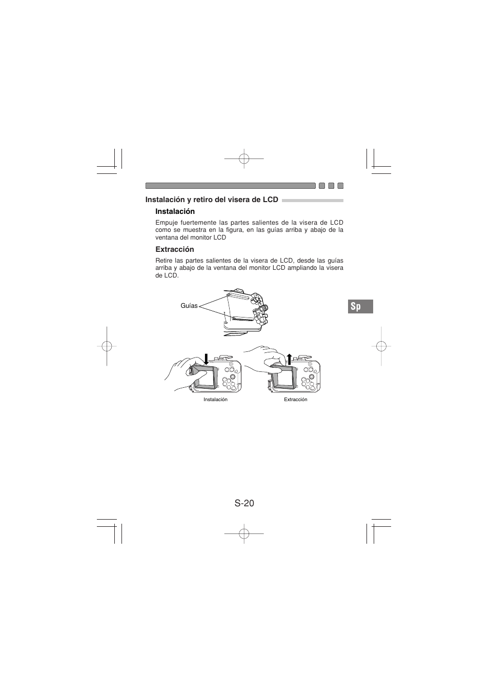 S-20 | Olympus PT-026 User Manual | Page 141 / 164