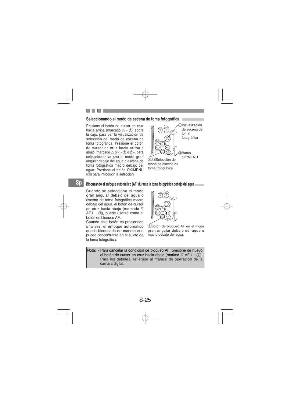 S-25 | Olympus PT-026 User Manual | Page 146 / 164