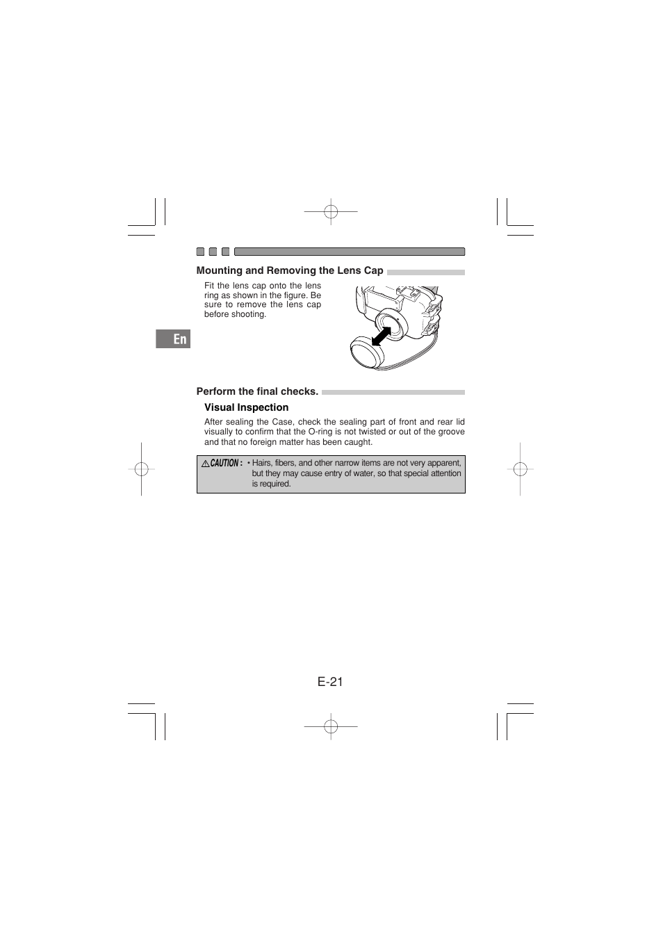 E-21 | Olympus PT-026 User Manual | Page 22 / 164