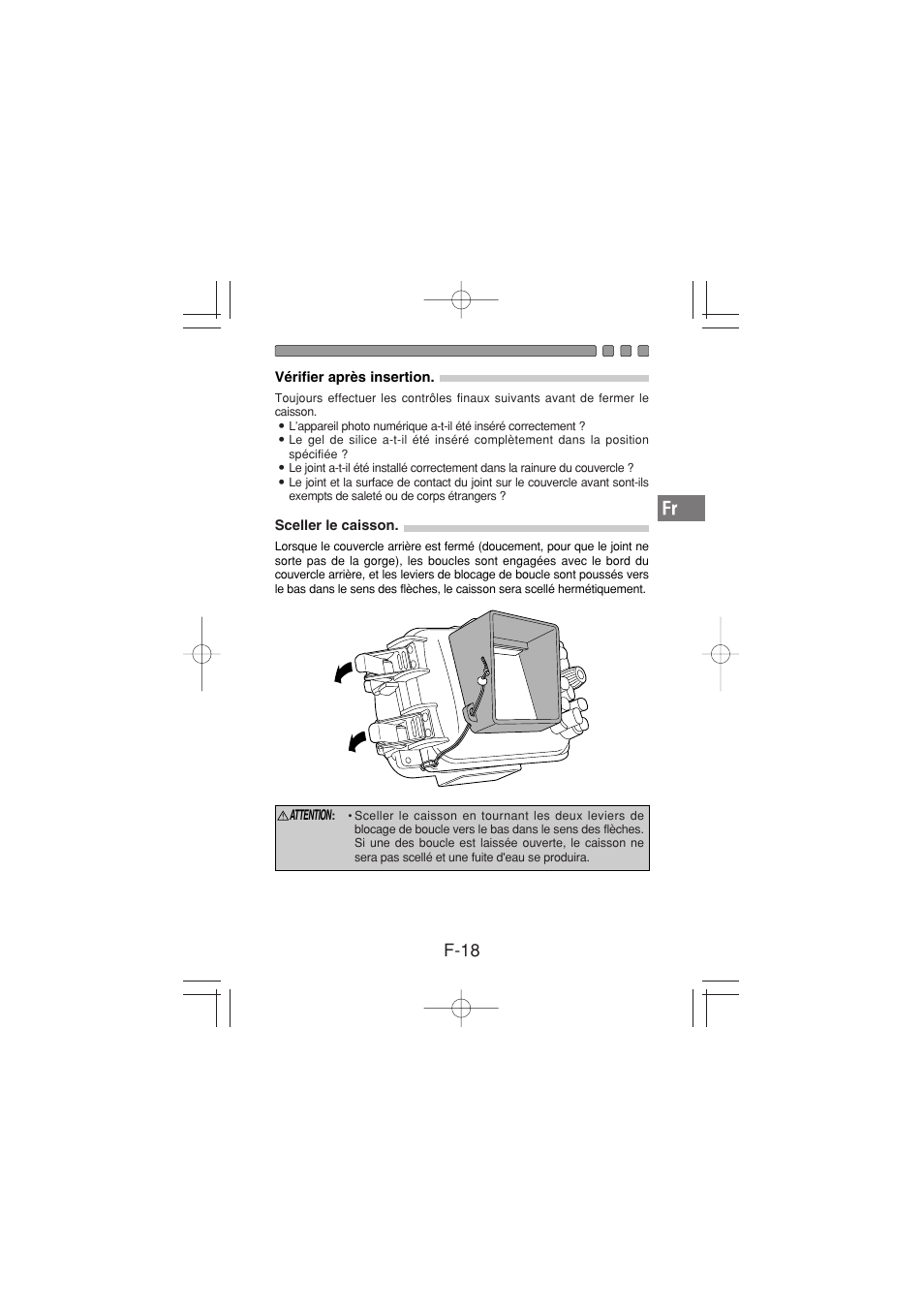 F-18 | Olympus PT-026 User Manual | Page 59 / 164