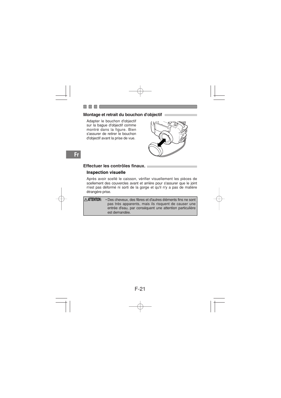 F-21 | Olympus PT-026 User Manual | Page 62 / 164