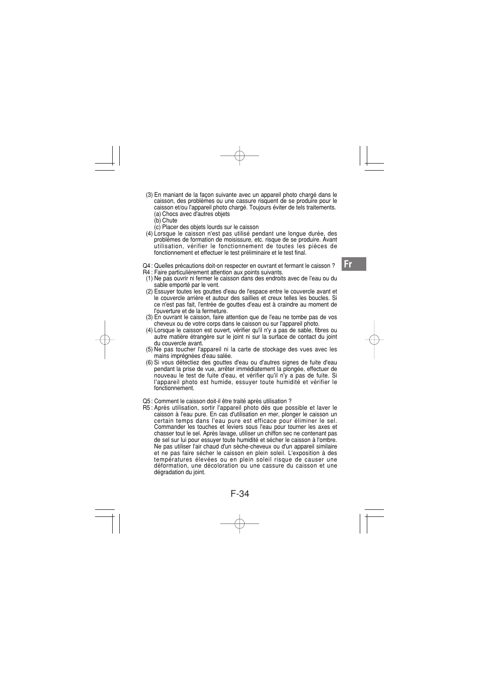 F-34 | Olympus PT-026 User Manual | Page 75 / 164