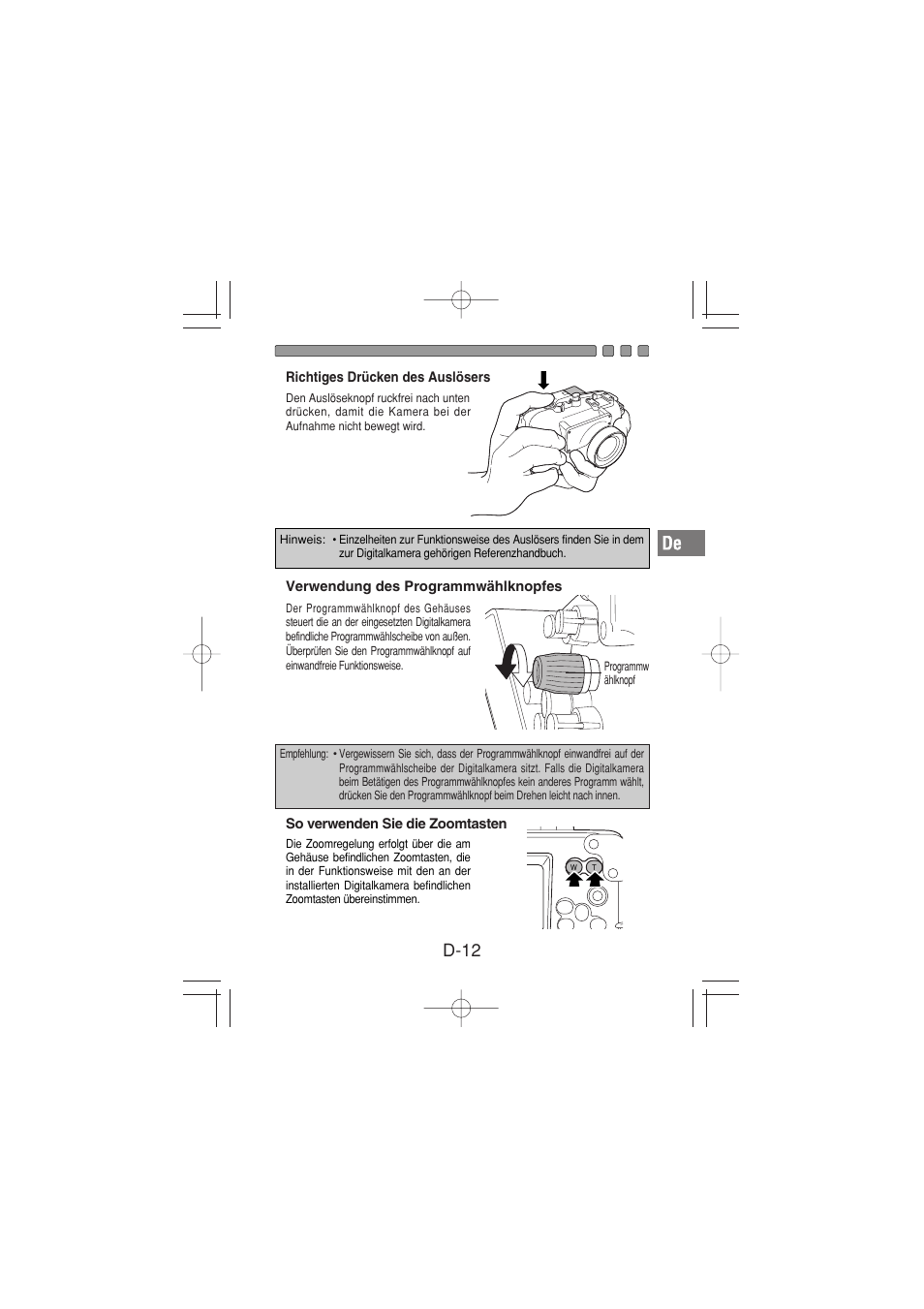 D-12 | Olympus PT-026 User Manual | Page 93 / 164