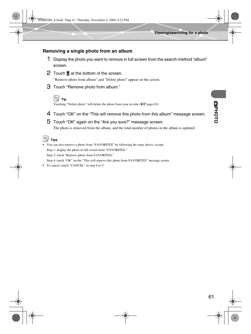 Olympus MR-500i User Manual | Page 61 / 117