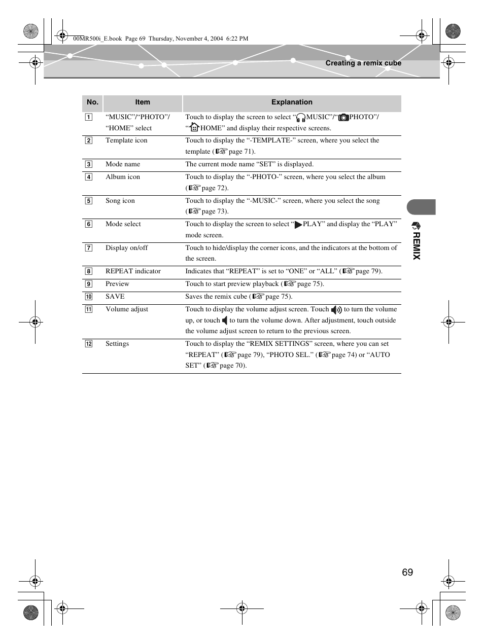 Olympus MR-500i User Manual | Page 69 / 117