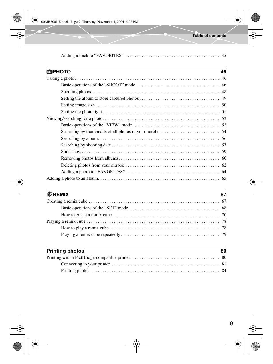 Olympus MR-500i User Manual | Page 9 / 117