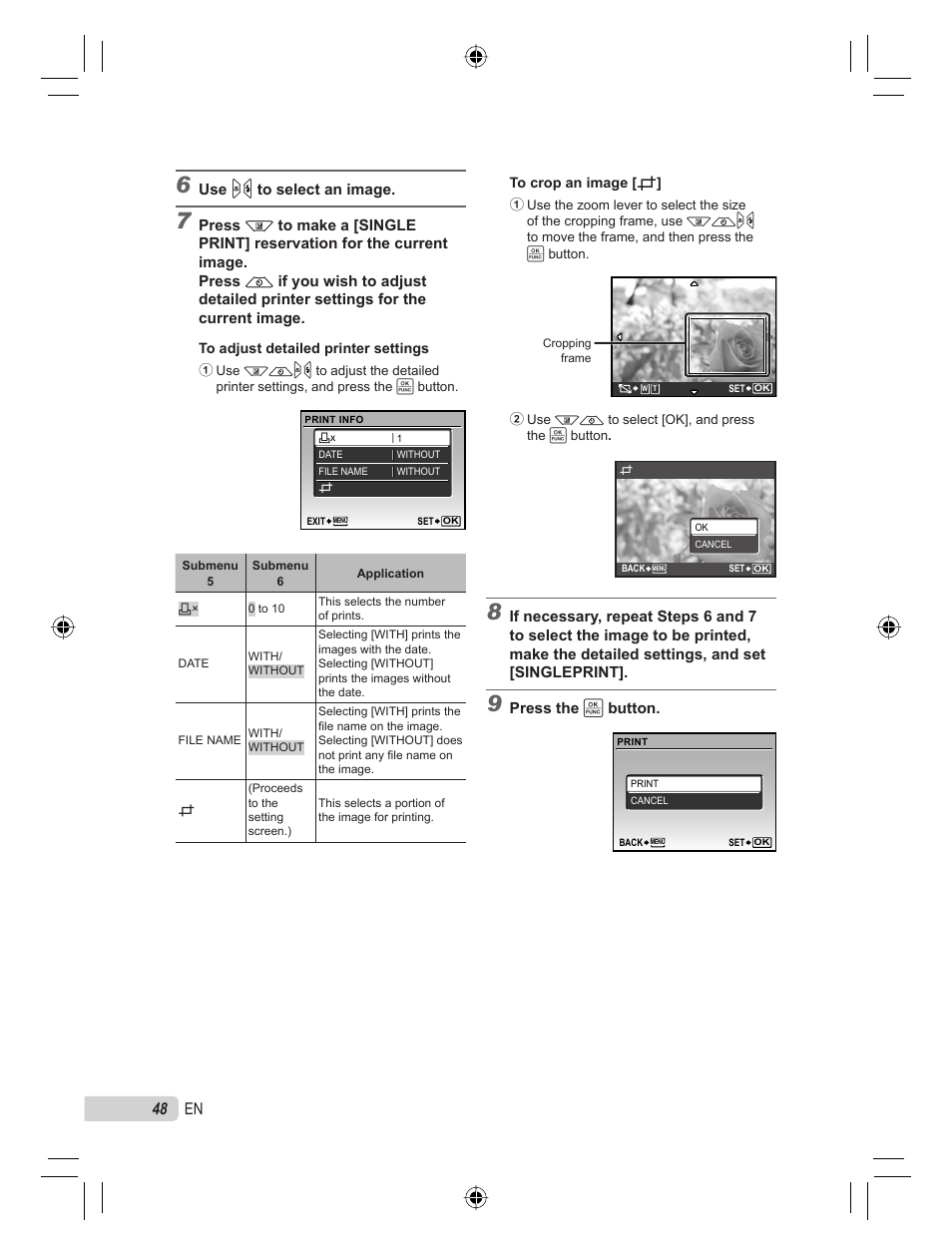 48 en | Olympus 9000 User Manual | Page 48 / 78