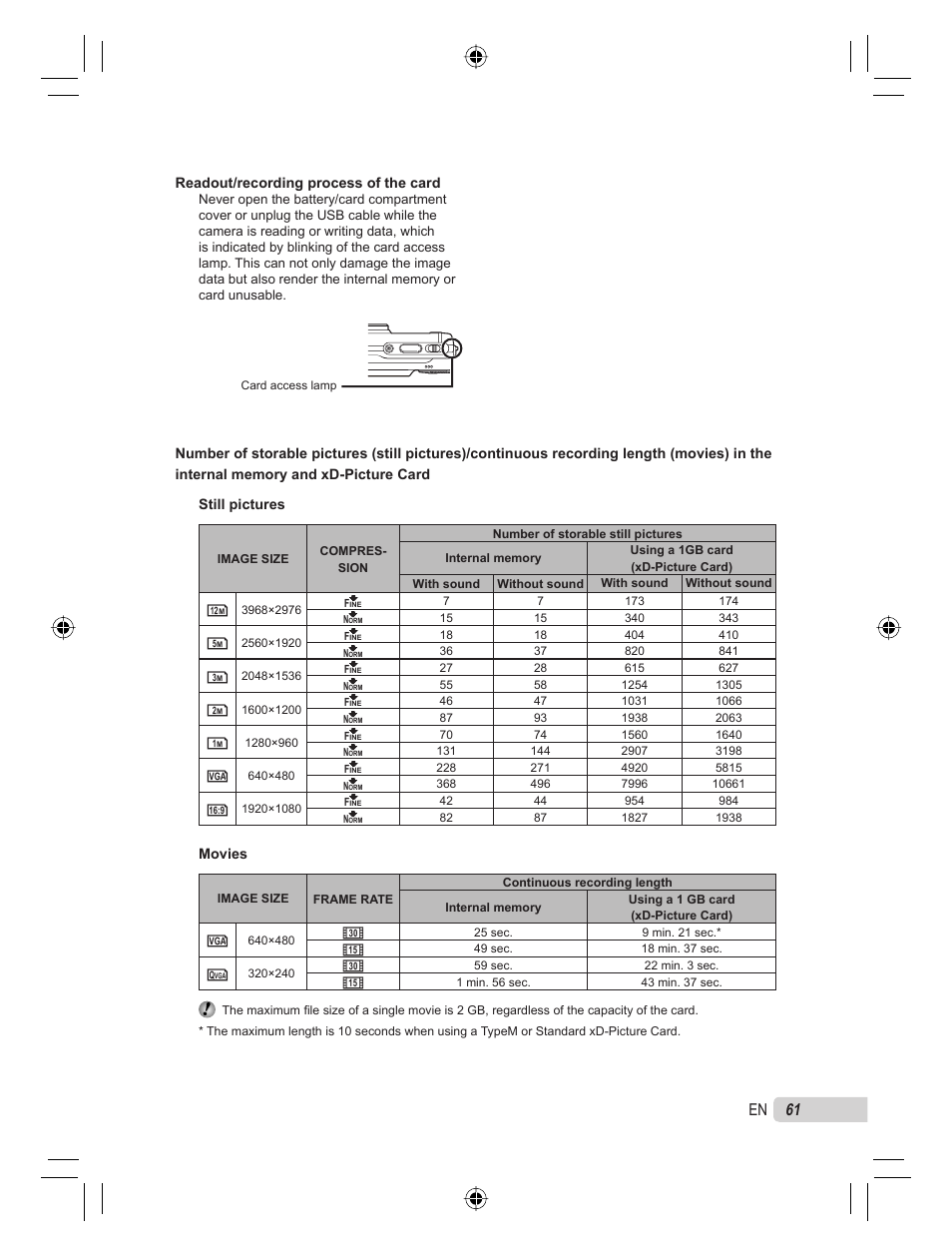61 en | Olympus 9000 User Manual | Page 61 / 78
